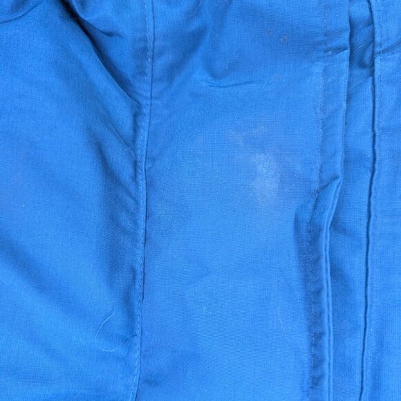 Vintage Snow Goose Parka Jacket Men's M Blue Retro Faux Fur Trim Hood Model 8501 - Picture 2 of 11